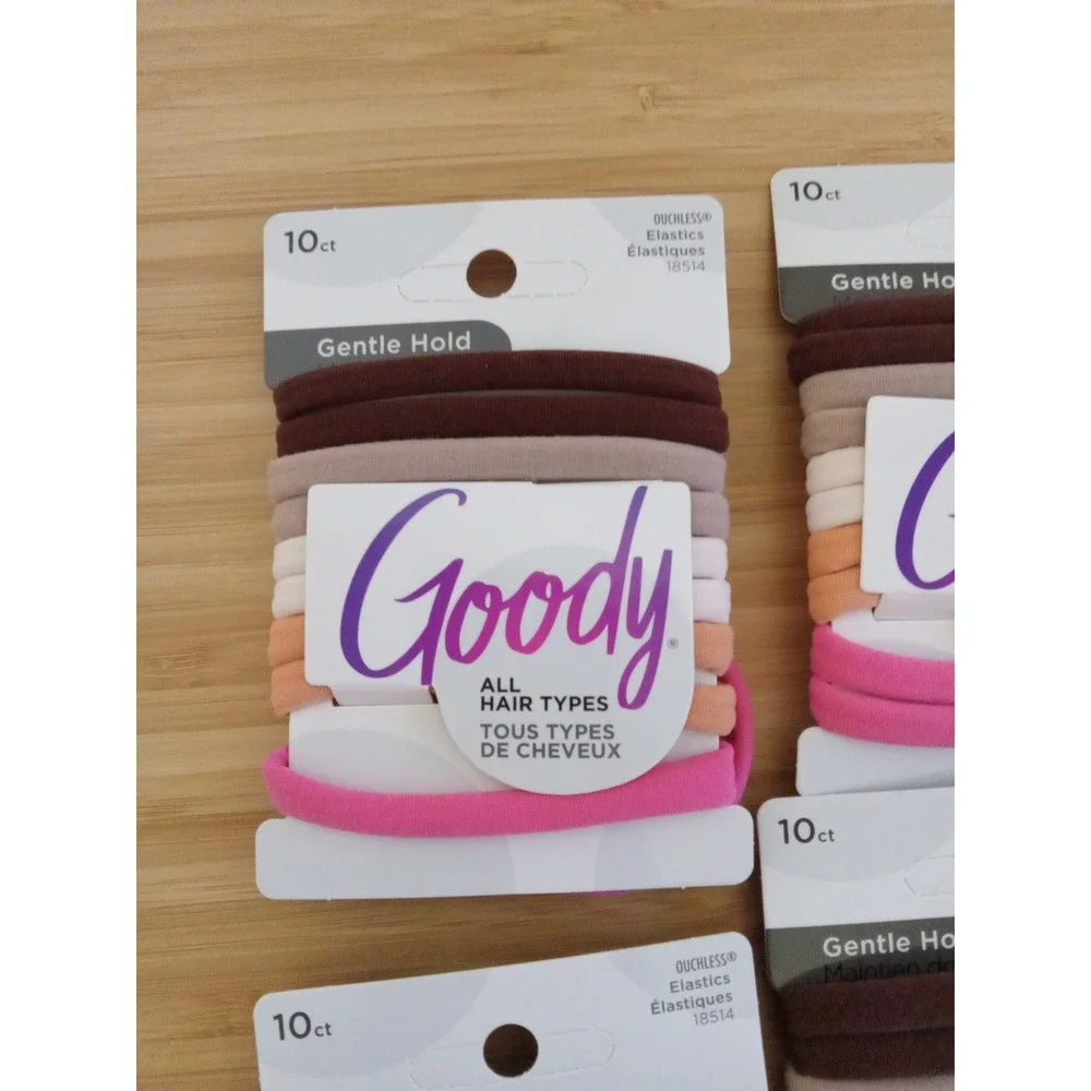 Goody Ouchless Gentle Hold Hair Elastics 60ct Lot Soft Seamless Ties‎ 18514